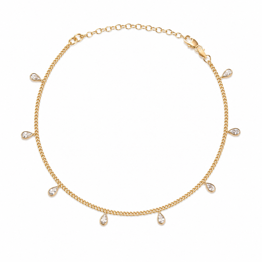 Diamond Drops Anklet
