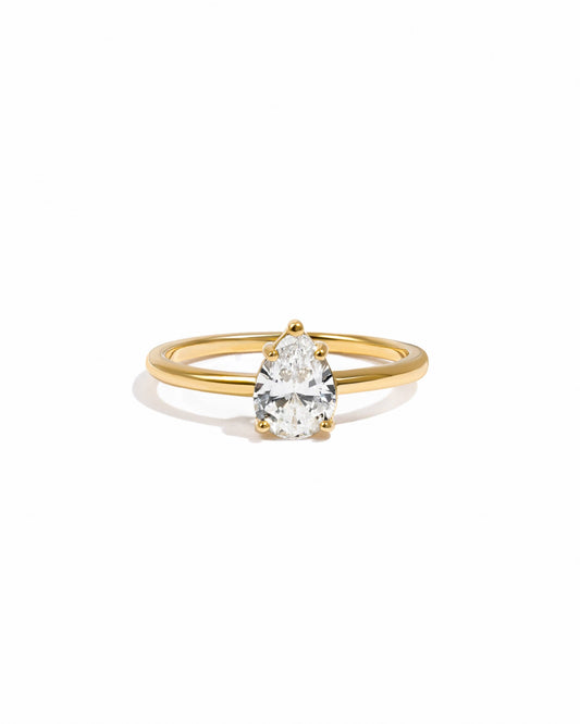 Large Pear Statement Ring