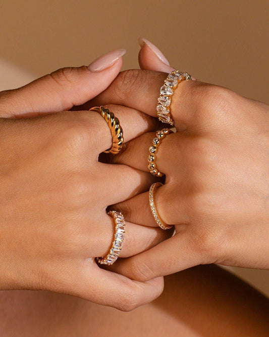 Sterling Silver Janis CZ Eternity Band Ring