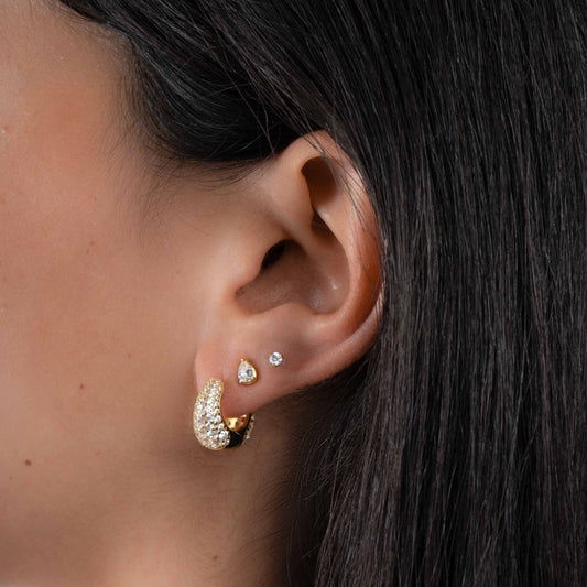 Basket Pave Hoops