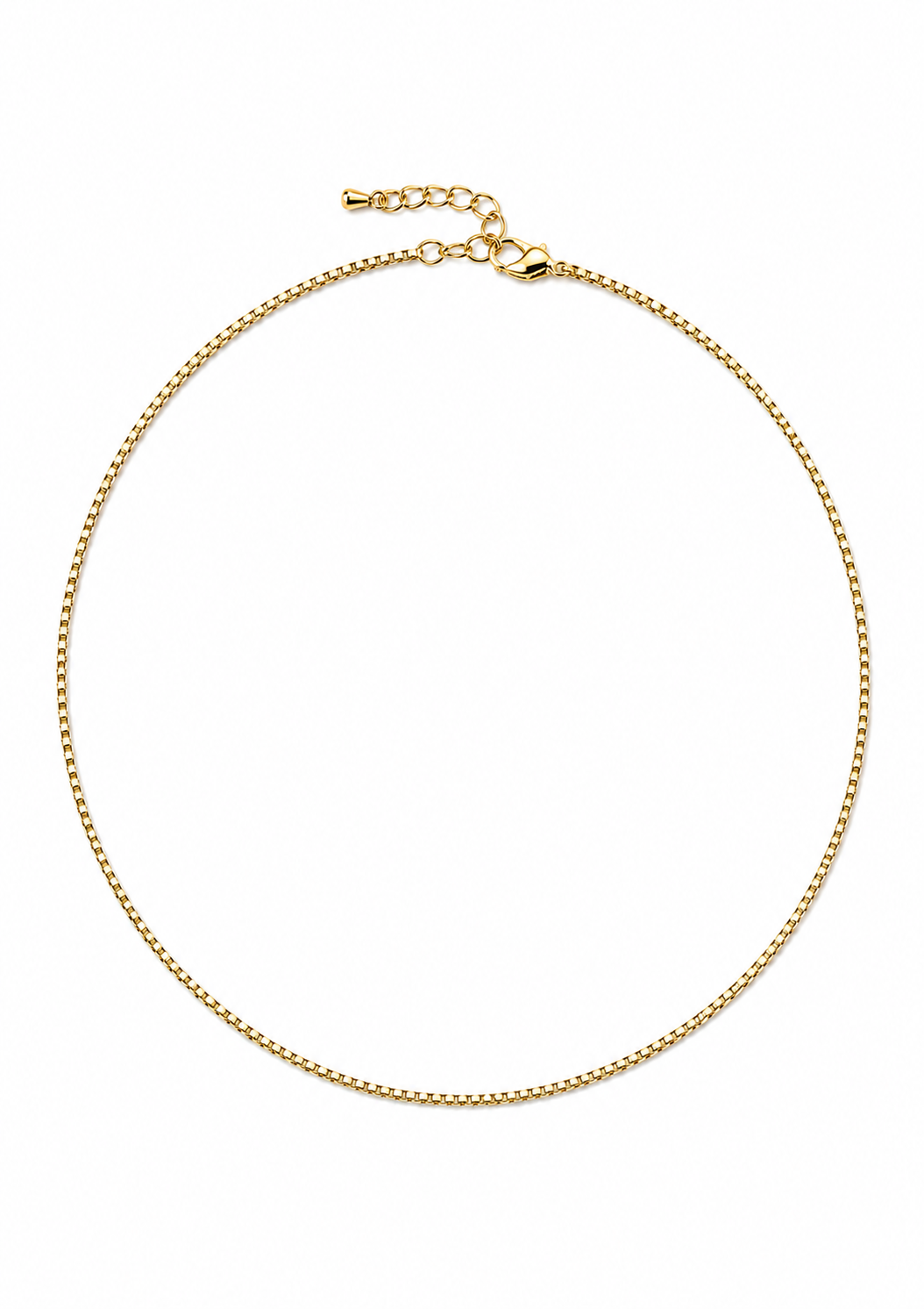 Dainty Box Chain Necklace