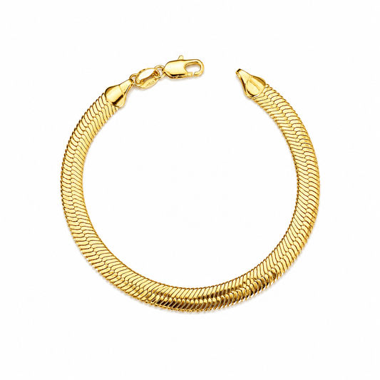 Thick Herringbone Bracelet