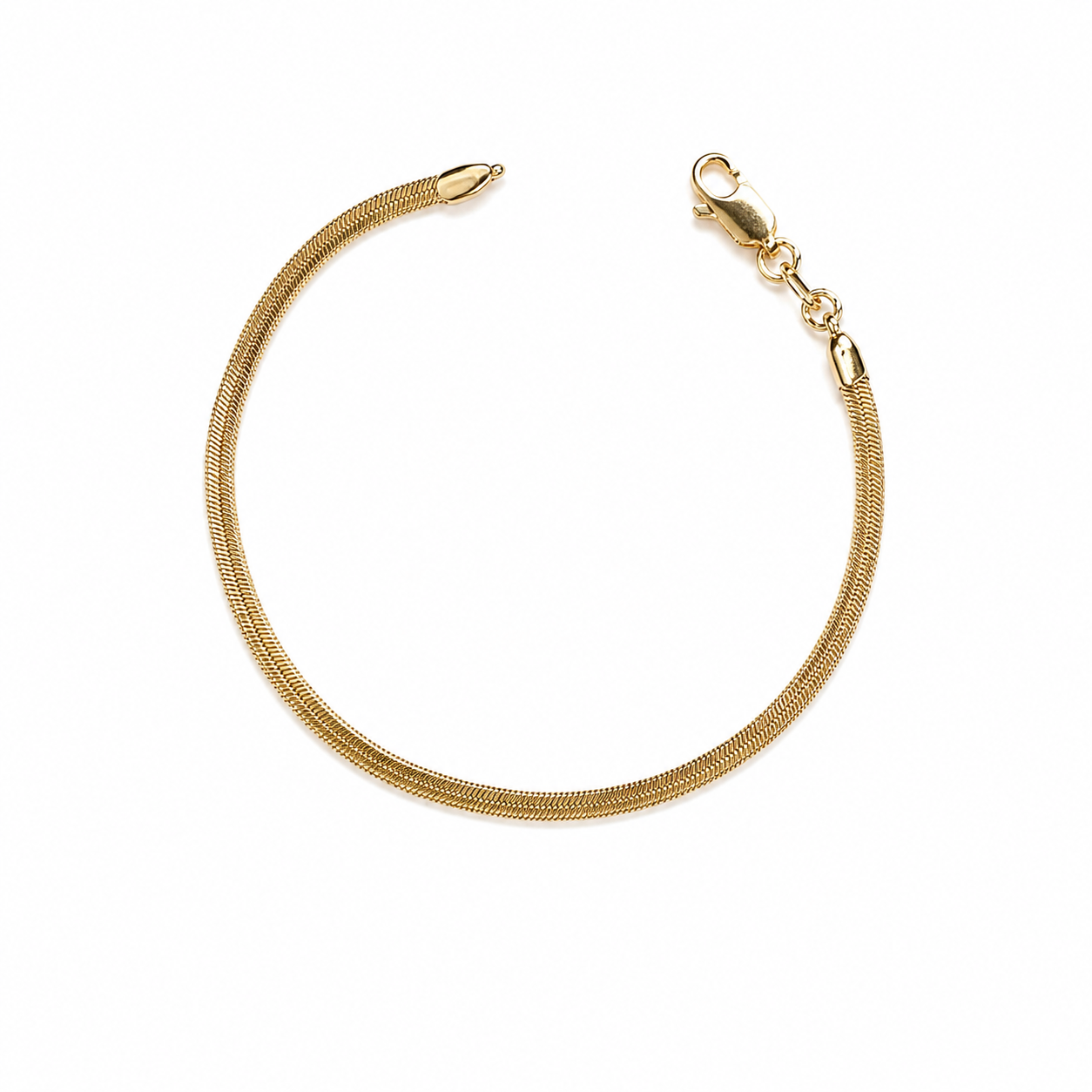 Thin Herringbone Bracelet