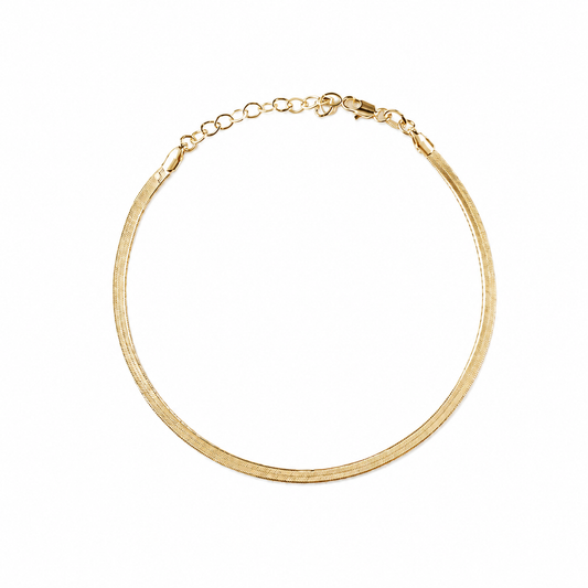 Dainty Herringbone Anklet