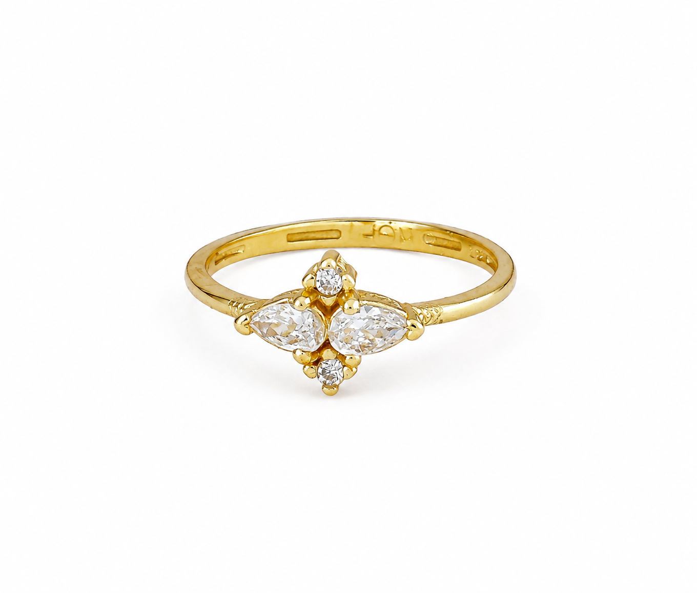 Diamond Flower Ring
